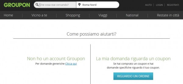 groupon contatti